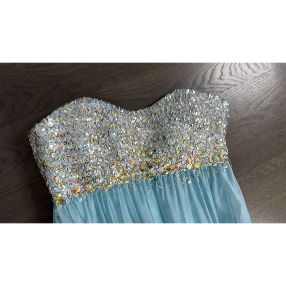 Cache Vintage SLong Dress Gown Sequined Fairy Bohoh Victorian Empyre Babydoll ~6 - Picture 8 of 8